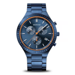 BERING Titanium Chronograph Blue Men's Watch 11743-797