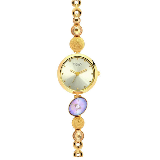 Titan Raga Moments of Joy Champagne Women's Watch 2606YM07