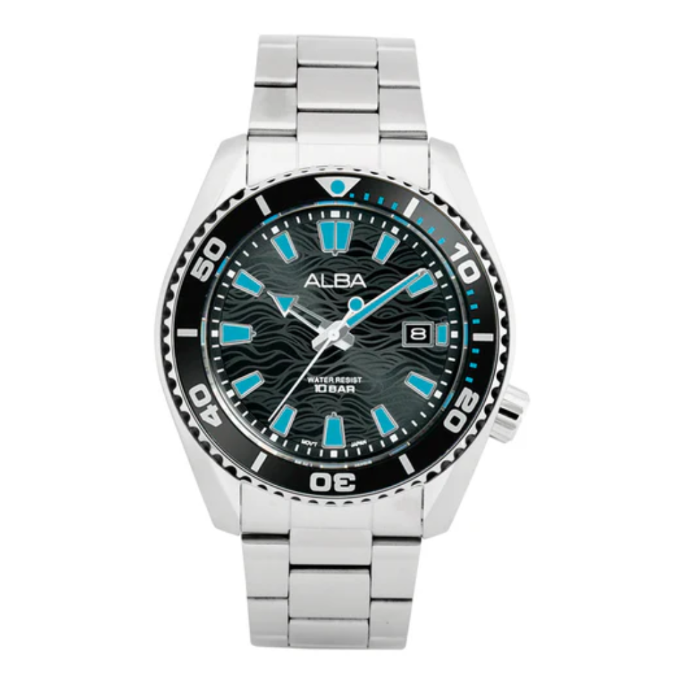 ALBA Active Black Dial Men's Watch AS9R71X1