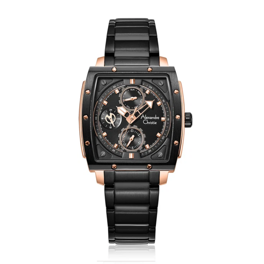 Alexandre Christie Black Women's Multi-function Quartz Watch 6376BFBBRBA