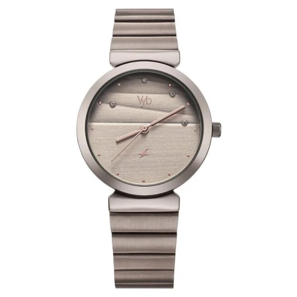 Fastrack Vyb Charmer Grey Dial Girls' Watch FV60078QM01