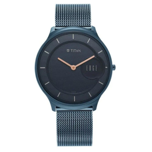 Titan Edge Slim Blue Men's Watch 1843QM01