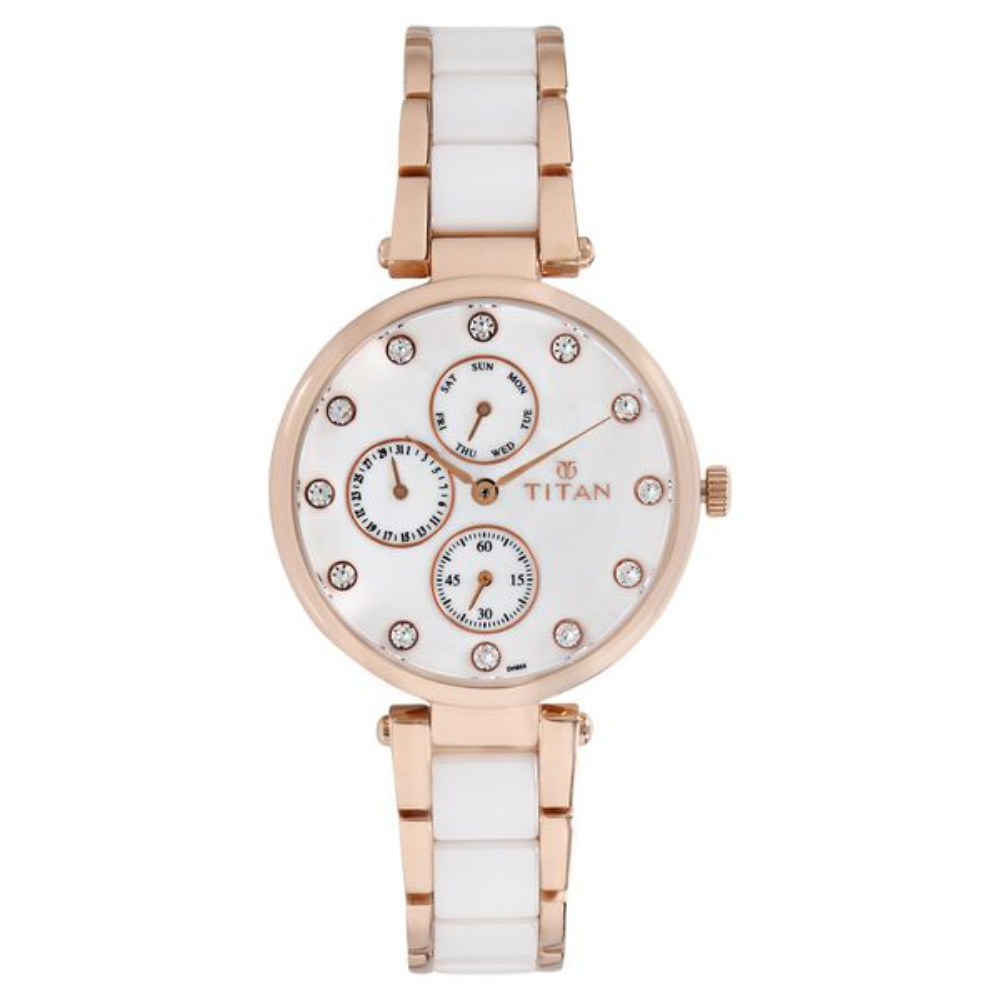 Titan Ceramics White Dial Women’s Watch 95062WD02