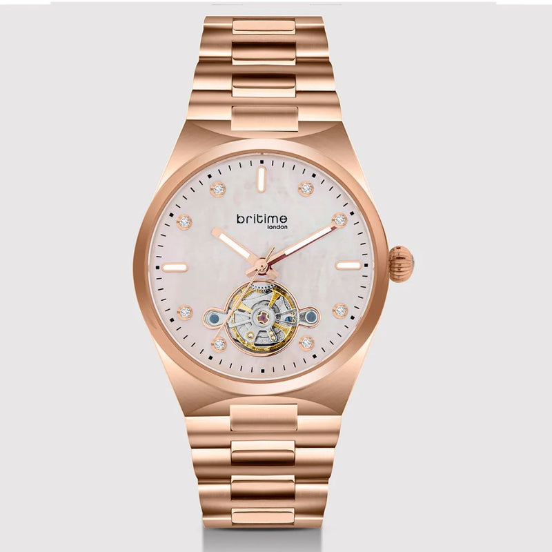 Britime Automatic Rose Gold Women's Watch 2567-M30303