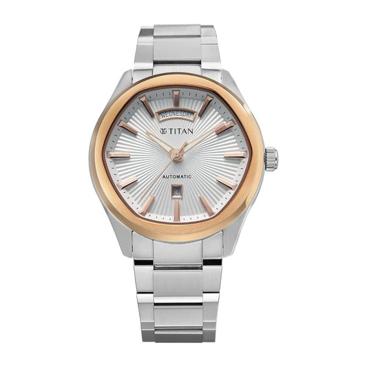 Titan Astral Concealed Silver Men's Watch 90209KM01