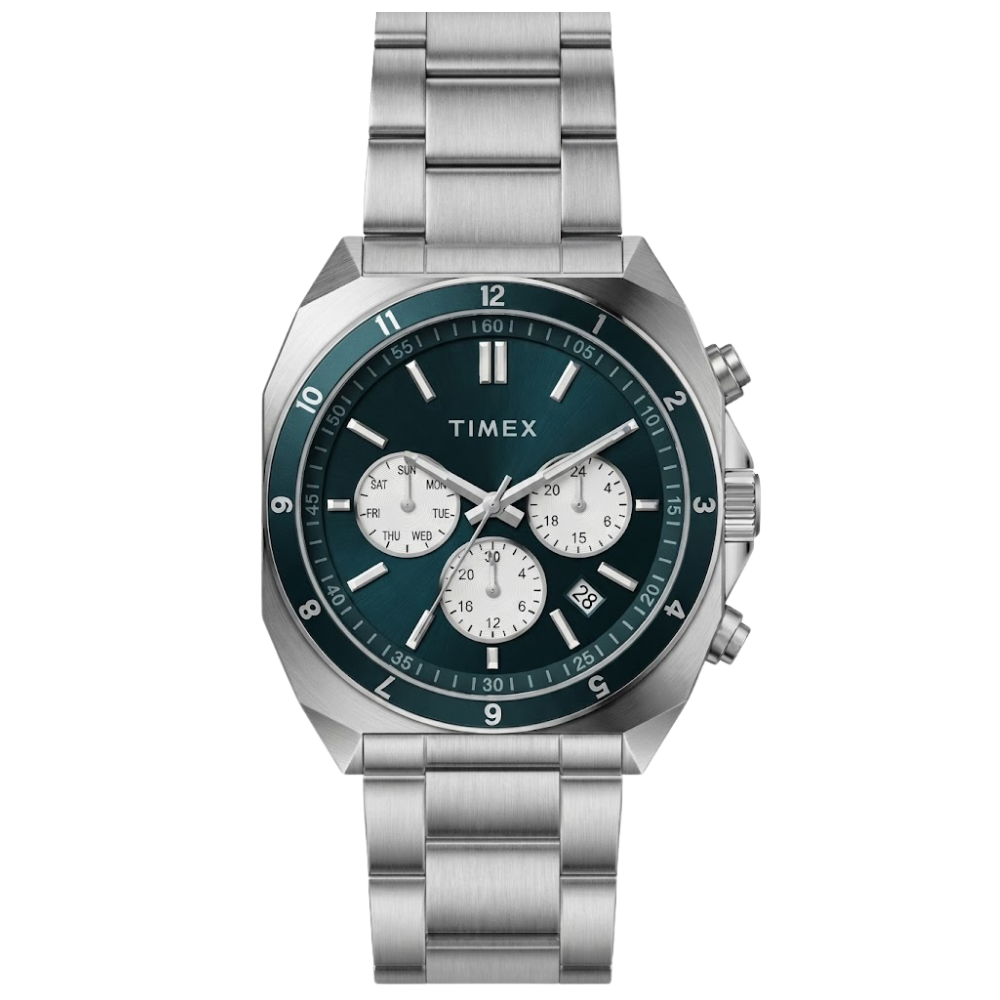 Timex Teal Dial Men's Analog Metal Strap Watch TWEG37402