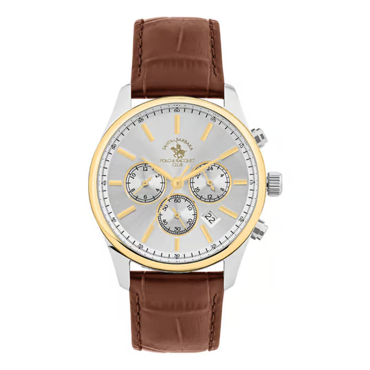 Santa Barbara Polo & Racquet Club Chronograph Silver Dial Men's Watch SB.1.10581-4