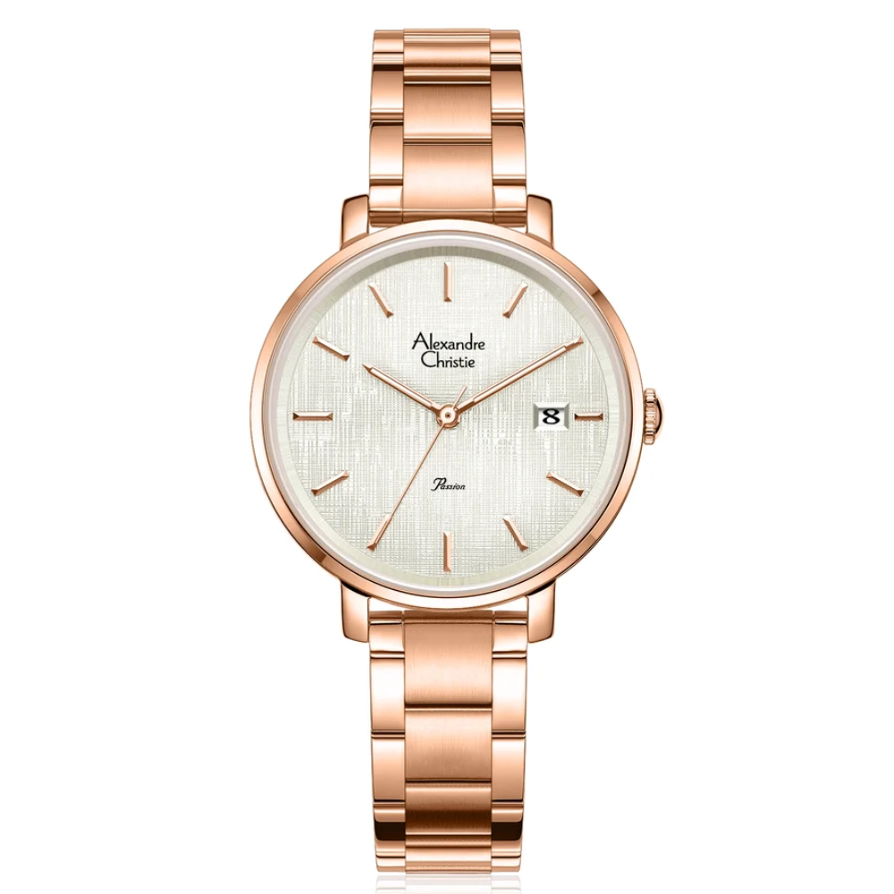 Alexandre Christie Classic Rosegold Women's Quartz Watch 35mm 2870LDBRGSL1