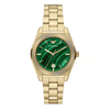 Emporio Armani Green Dial Unisex Analog Stainless Steel Watch AR11759