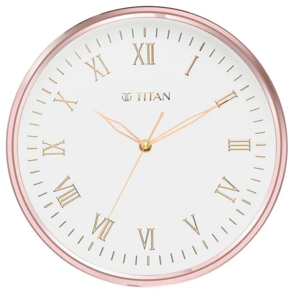 Titan Elegant White Dial Wall Clock NSW0001PA03