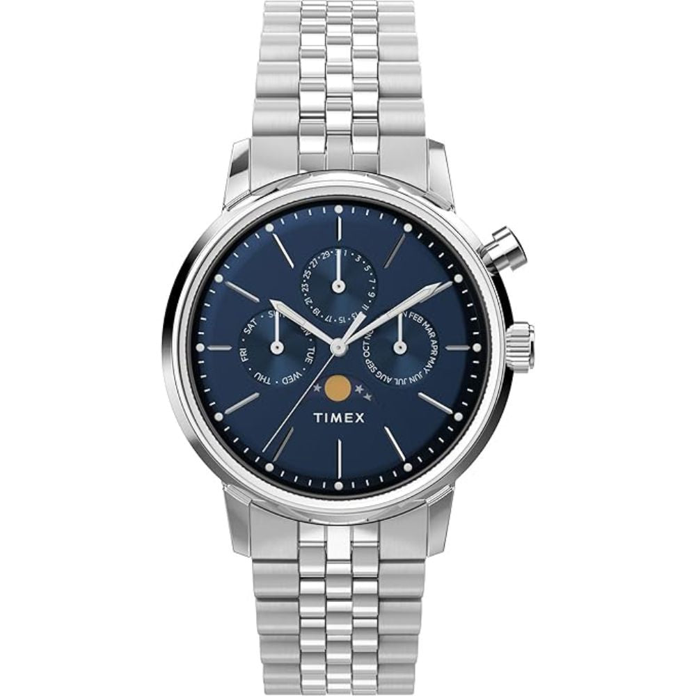 TIMEX Marlin Silver Men Watch Analog Moon Phase TWEG26802