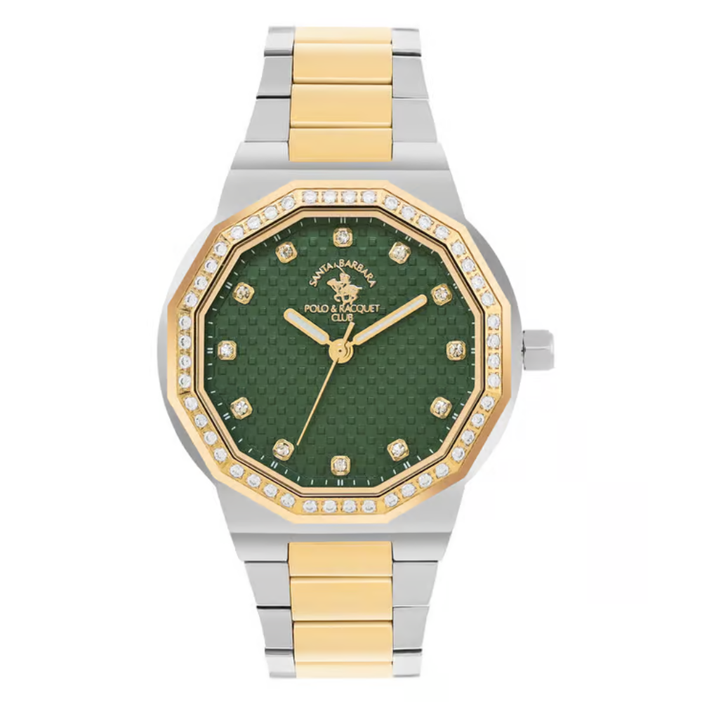 Santa Barbara Polo & Racquet Club Green Dial Women's Watch SB.1.10552-4