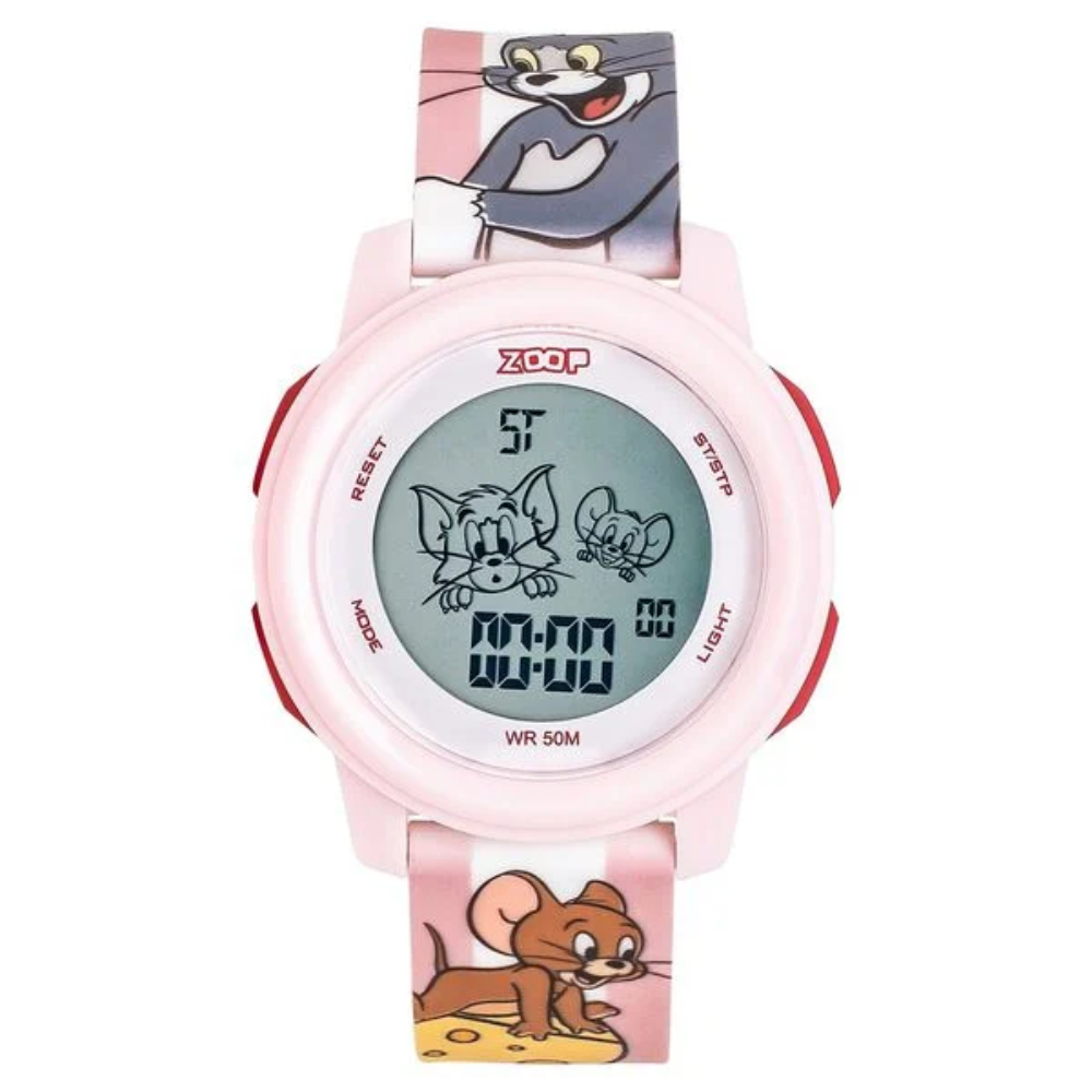 Zoop Tom & Jerry Digital Dial Girls Kids Watch 16043PP06