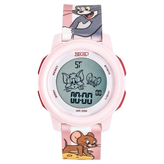 Zoop Tom & Jerry Digital Dial Girls Kids Watch 16043PP06