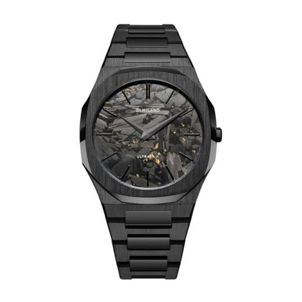 D1 Milano Black Dial Men's Bracelet Style Watch UTBJ31