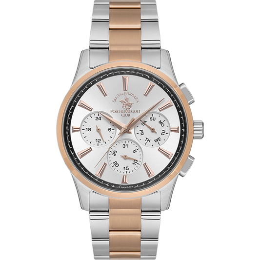 Santa Barbara Polo & Racquet Club Chronograph Silver Dial Men's Watch SB.1.10542-5