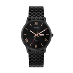 Timex Black Dial Men's Analog Metal Strap Watch TWTG10527