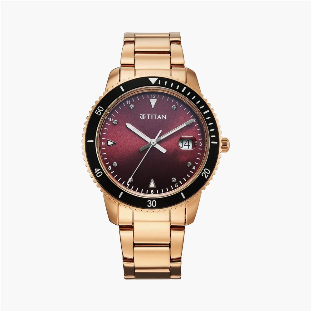 TITAN Sports Fashion Phase II Maroon Men’s Analog Watch 2768KM02