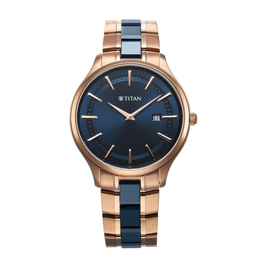 Titan Slim Ceramic Fusion Blue Men's Watch 90142KD03