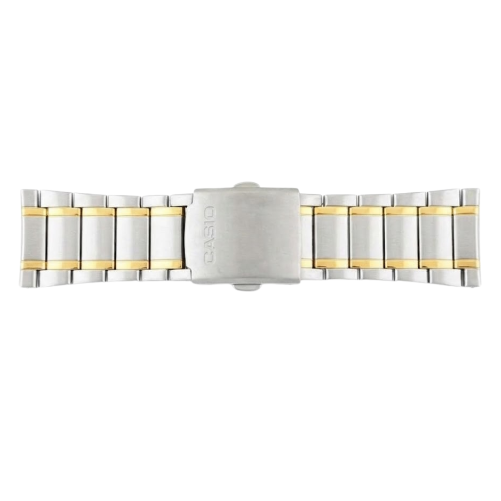 Casio Stainless Steel Silver and Gold Two-Tone Strap Men's Watch MTP-1235SG-7A | 10175466
