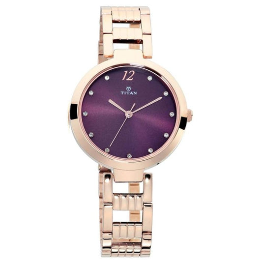 Titan Sparkle Rose Gold Women's Watch 2480WM02