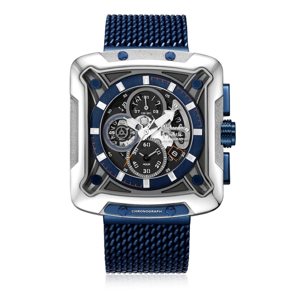 Alexandre Christie Chronograph Blue Men's Watch 3030MCBTUBA