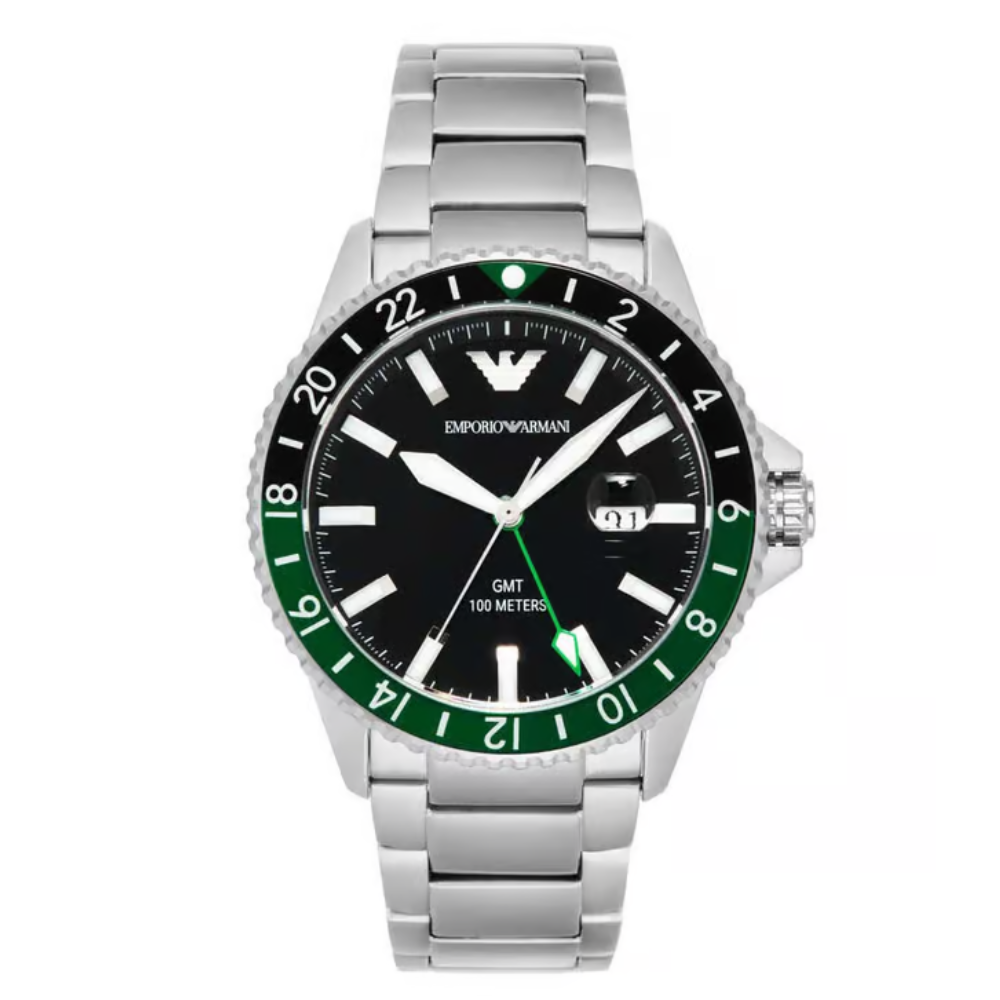 Emporio Armani World Explorer Men's Quartz Black Dial Analog Watch AR11589