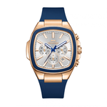 Slazenger Rectangular Curved Silver Dial Navy Casual Men's Watch SL.09.2643.2.439