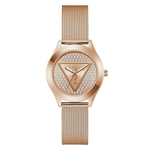 GUESS Glitz Plaque Rose Gold Women Watch GW0835L3