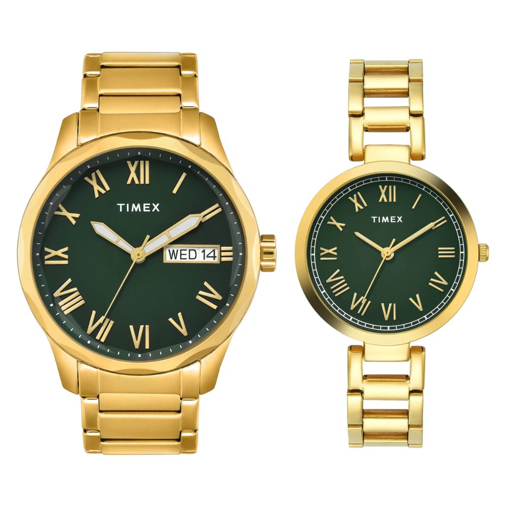 Timex Pair Collection Green Unisex Watch TW00PR339