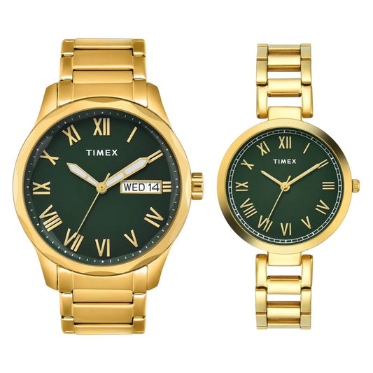 Timex Pair Collection Green Unisex Watch TW00PR339