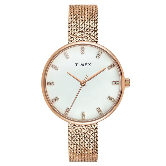 TIMEX White Dial Women Watch TWEL21502