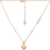 GUESS Circle Lights Rose Gold-Plated Women's Necklace UBN02230RG