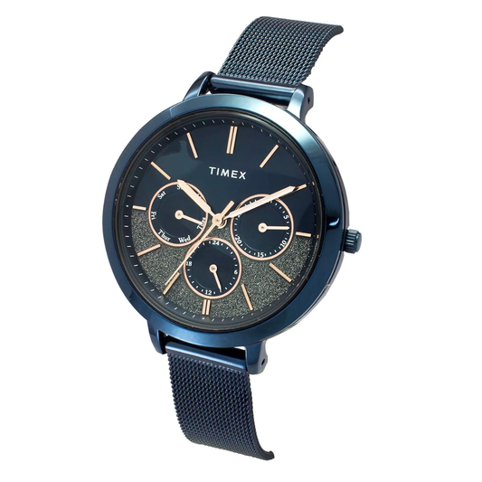 TIMEX Blue Round Dial Women’s Watch TWEL14508