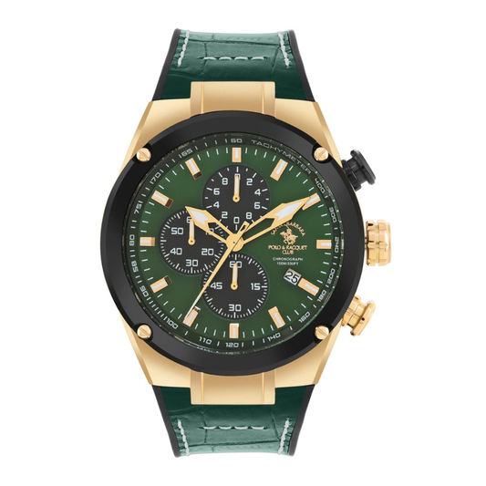 Santa Barbara Polo & Racquet Club Chronograph Green Dial Men's Watch SB.3.10001-5