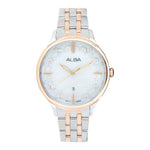 Alba Steel Rosegold White Dial Women's Watch AH7CR2X1