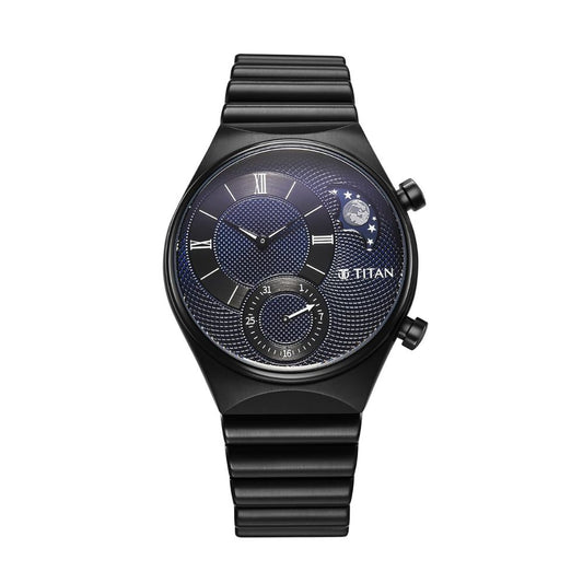 Titan Micromotors Black Men's Watch 90181NM01