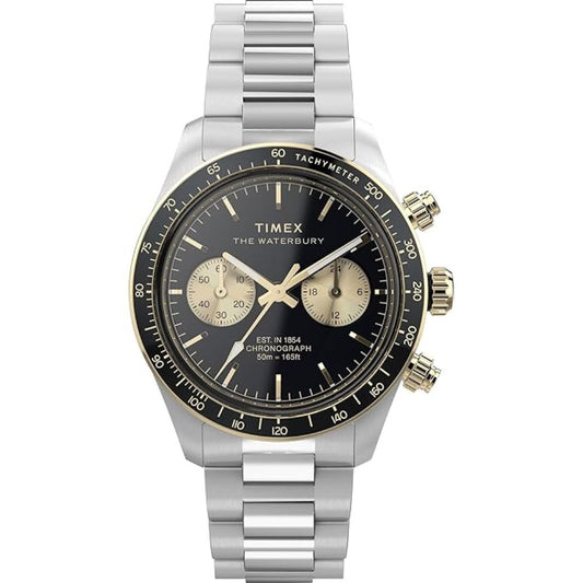 TIMEX Waterbury Heritage Black Men's Watch TW2Y24000IK