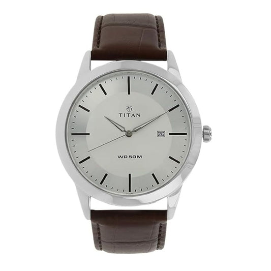 Titan Silver Men's Watch 1584SL03