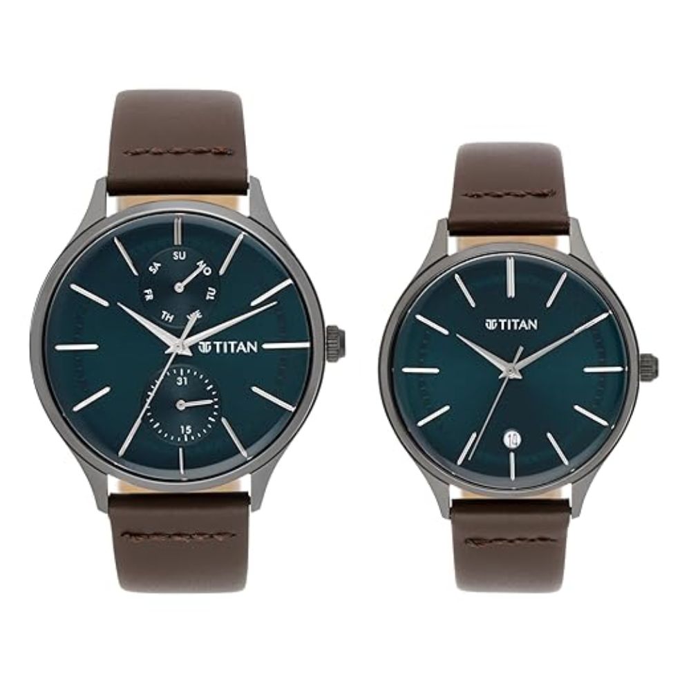 Titan Bandhan Brown Couple Watch 9400494204QL01