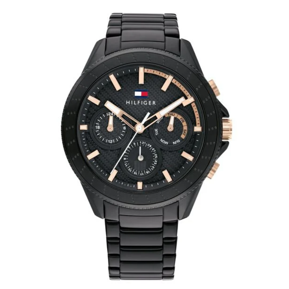 Tommy Hilfiger Multifunction Black Dial Men's Watch TH1791858