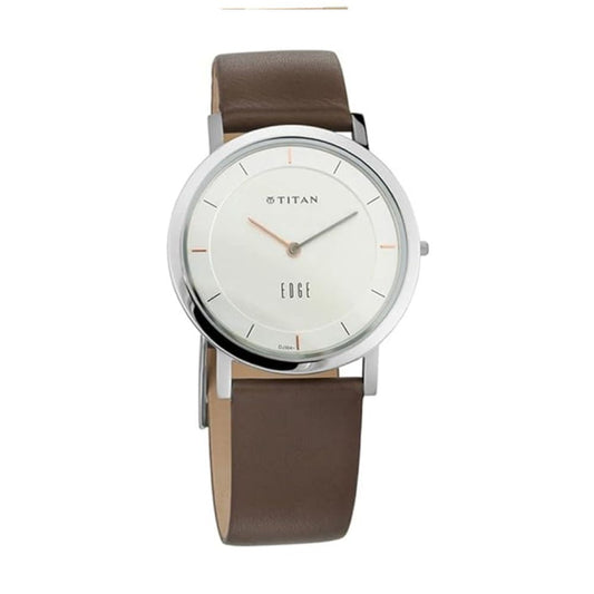 Titan Edge Silver Dial Men's Watch 1595SL03