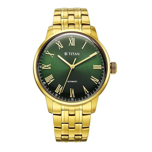 Titan Aurelian Green Dial Men's Watch 90110YM02