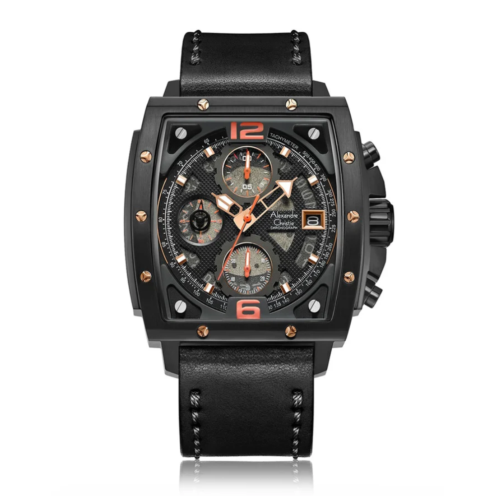 Alexandre Christie Black Men's Watch 6376MCLIPBAORBA