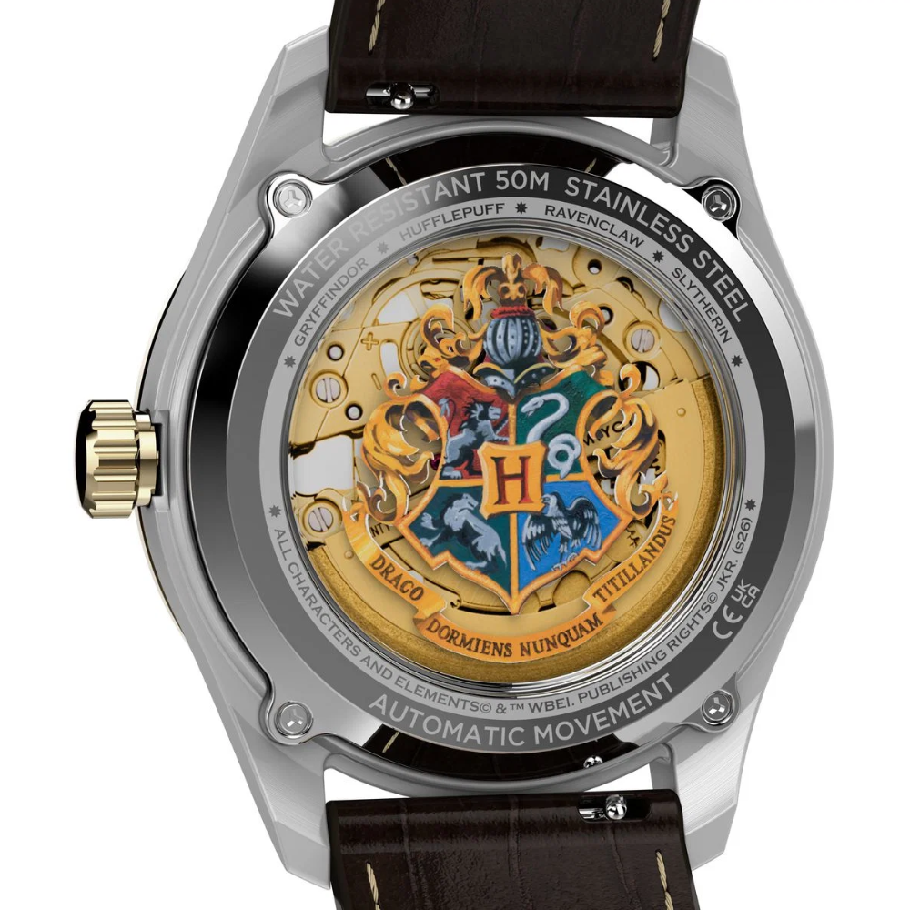 Timex Harry Potter x Timex Waterbury Skeleton Gold Dial Men's Watch TW2Y75500