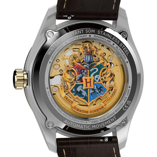 Timex Harry Potter x Timex Waterbury Skeleton Gold Dial Men's Watch TW2Y75500