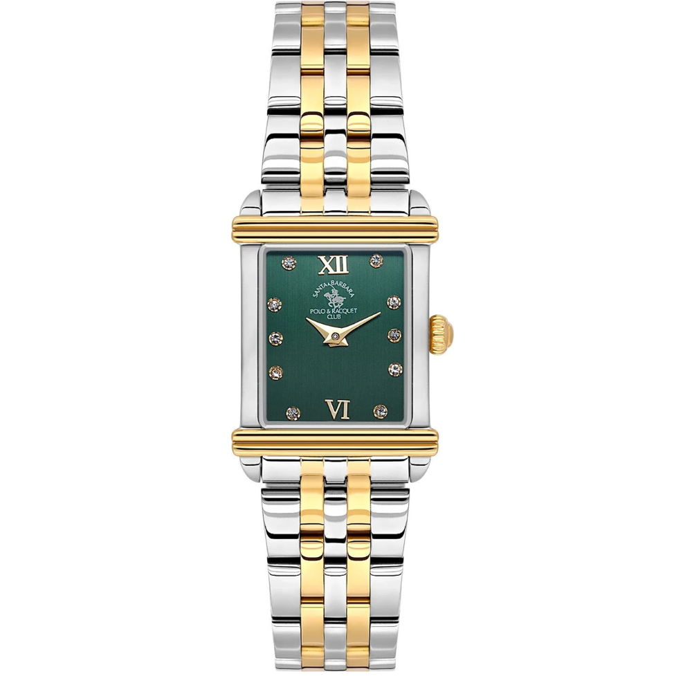 Santa Barbara Polo & Racquet Club Analog Silver Dial Women's Watch SB.1.10623-5