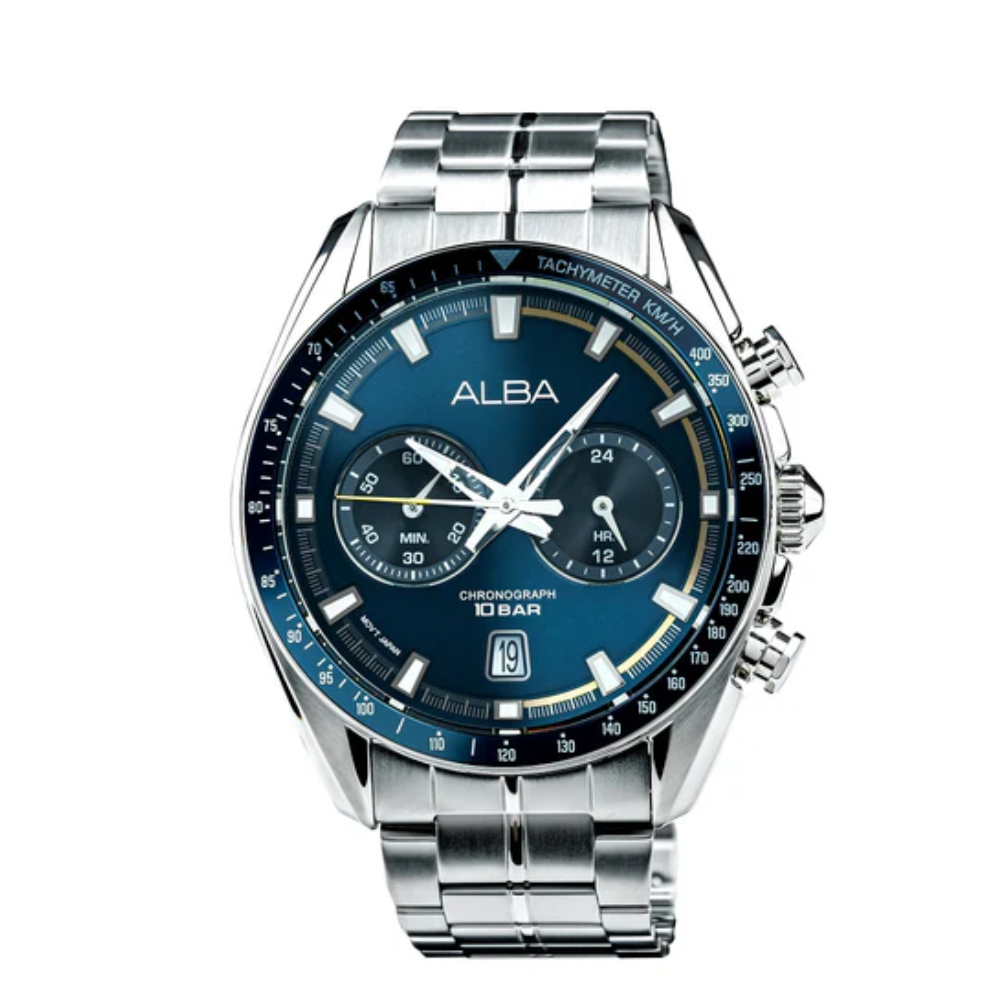 ALBA Active Navy Blue Dial Men's Watch A4B017X1