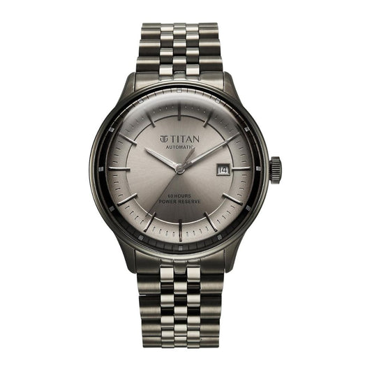 Titan Weekender Gun Dark Gun Men's Watch 90201QM02