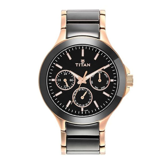 Titan Regalia Ceramics Black Men's Watch NM90089KD02